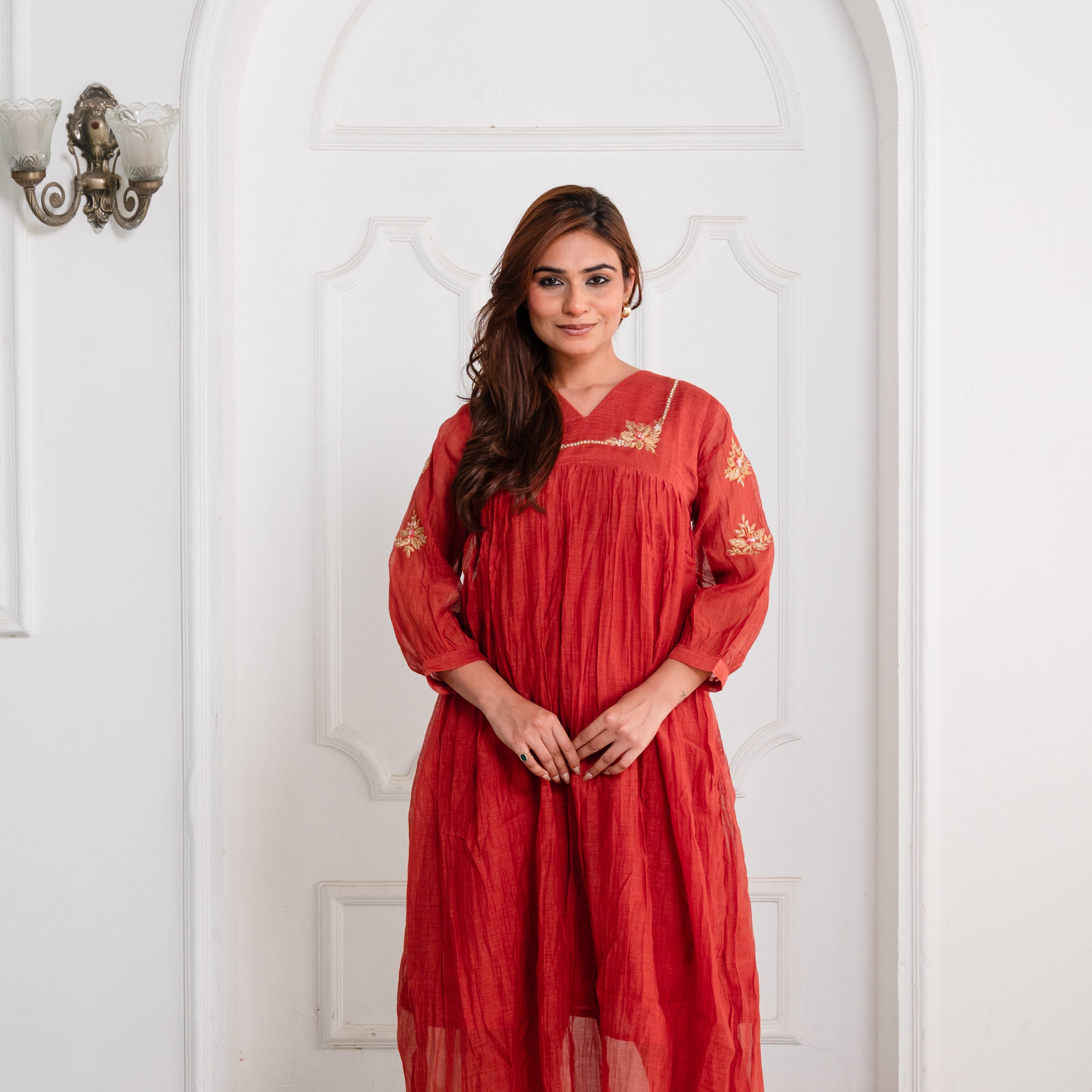 Bright Orange Suit Set