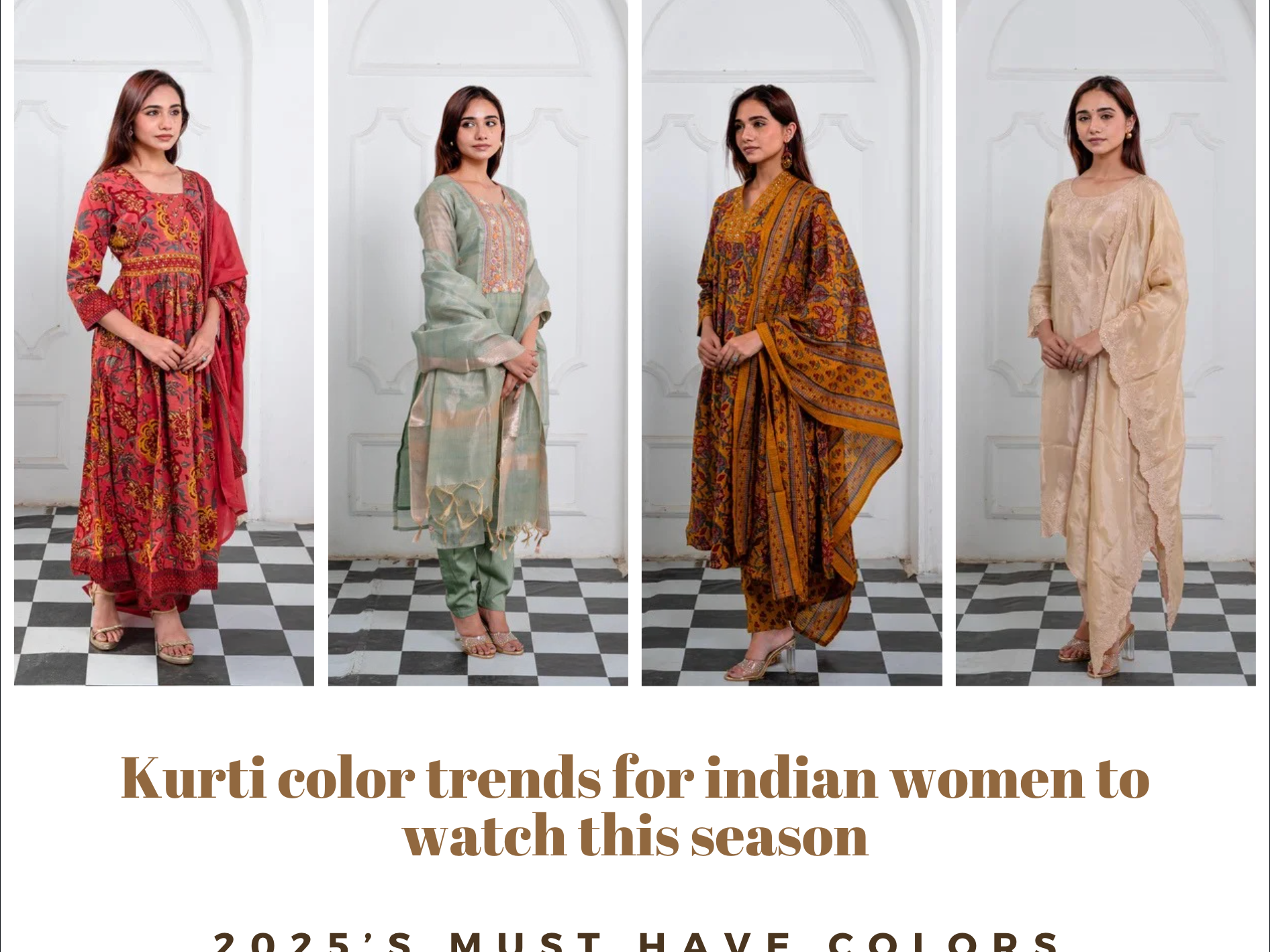Kurti Color Trends 2025 for Indian Women – Adya by Nikita