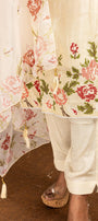 Cream Shimmer Salwar Suit Set - View 4