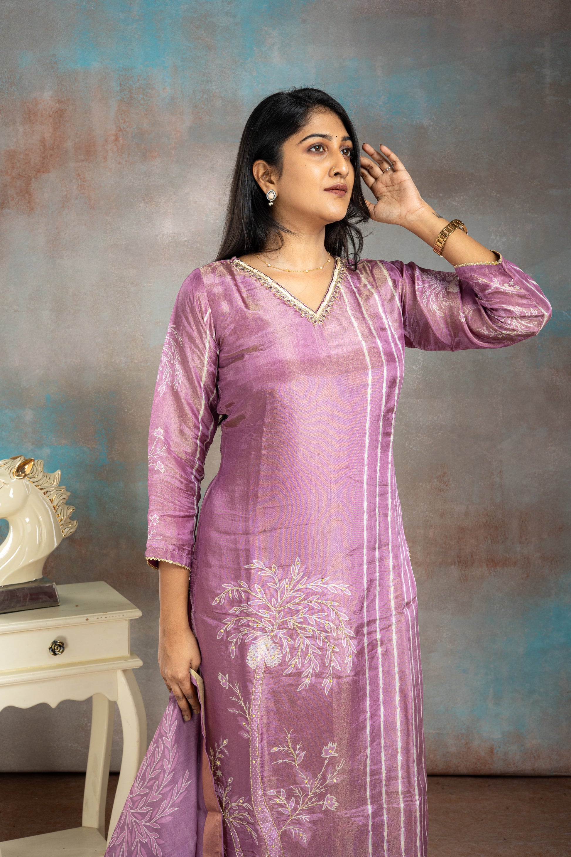 Coral Tree Pure Shimmer Salwar Suit Set - View 2