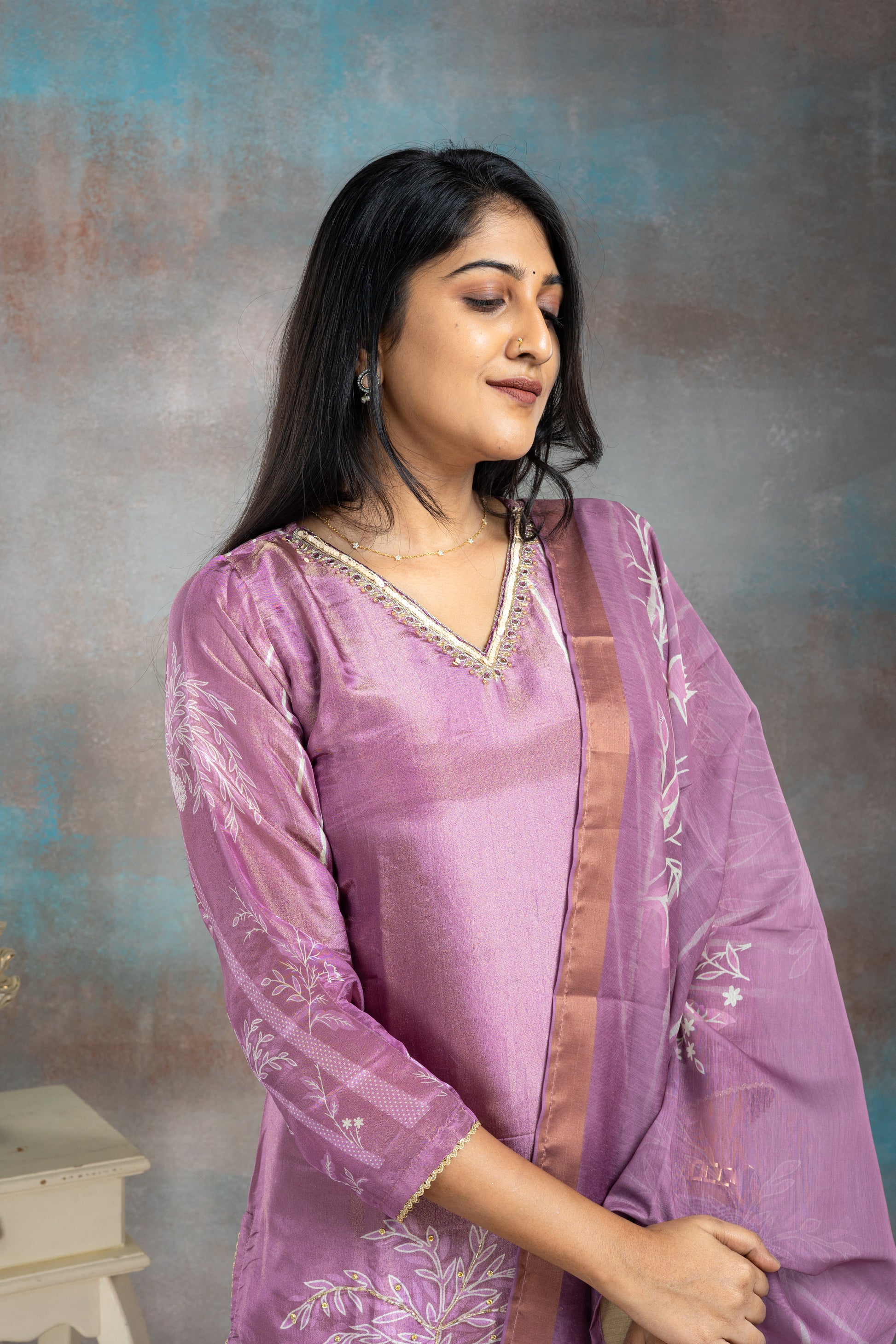 Coral Tree Pure Shimmer Salwar Suit Set - View 4