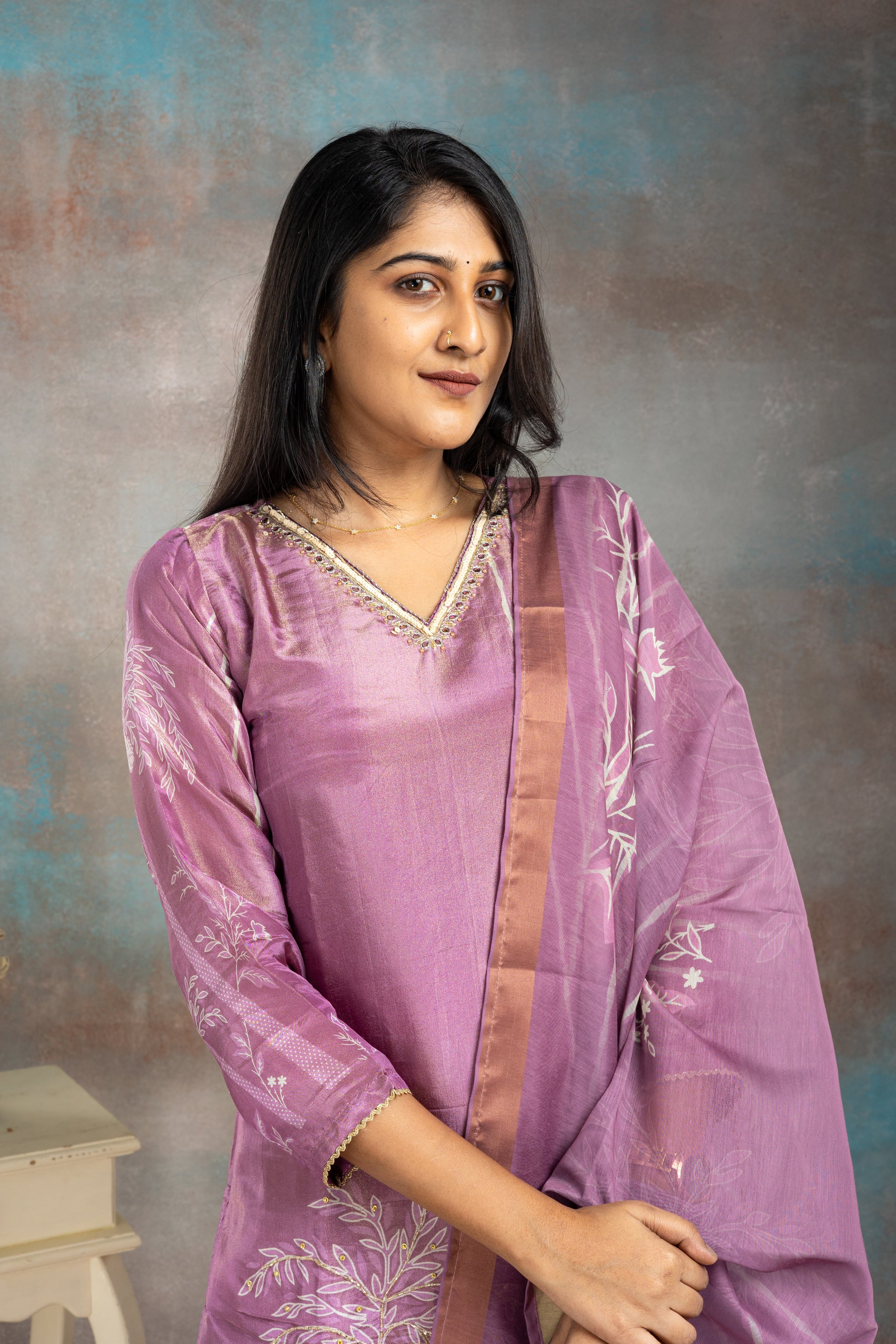 Coral Tree Pure Shimmer Salwar Suit Set - View 3