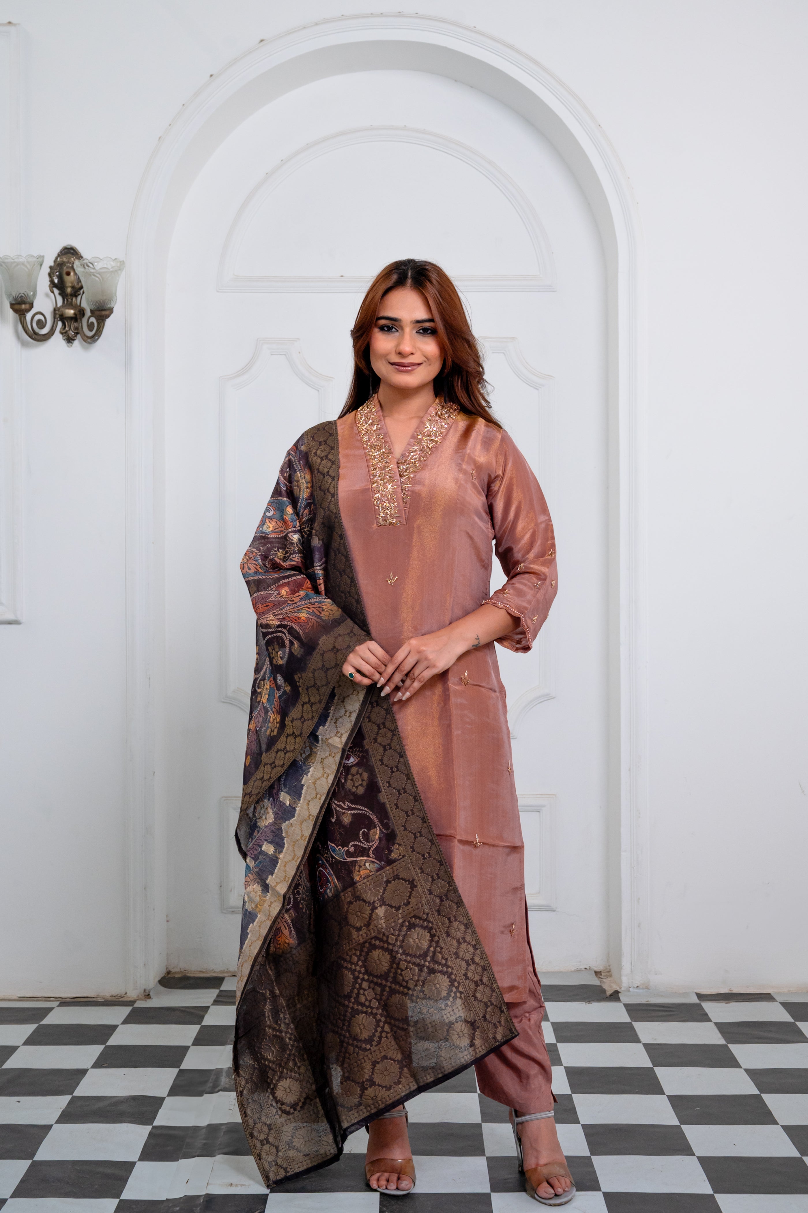 Mauve Pink Suit Set