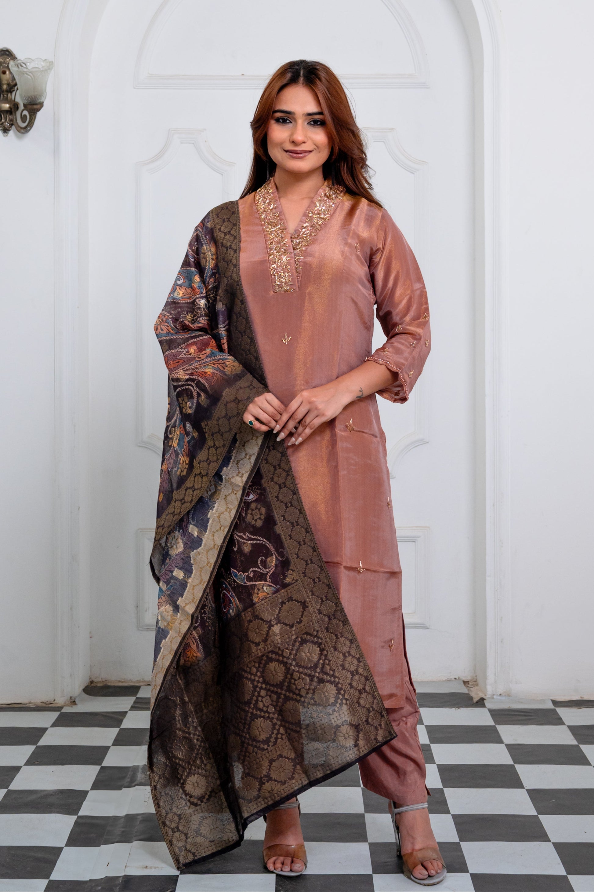 Mauve Pink Suit Set