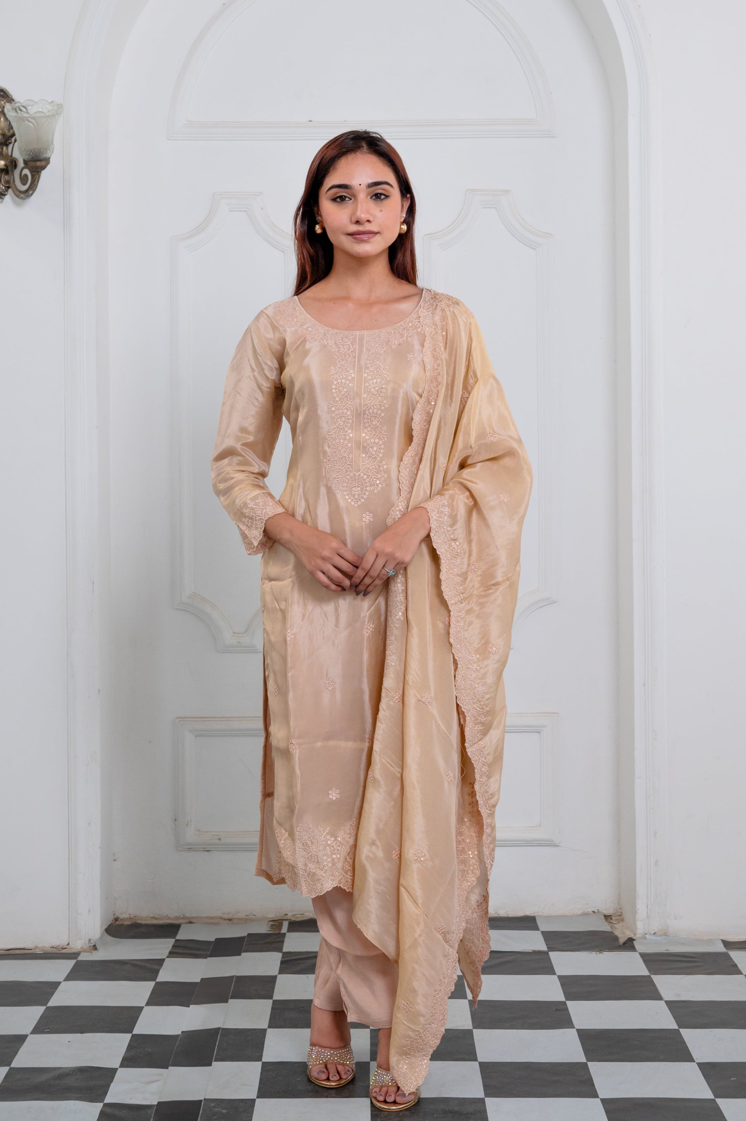 Light Beige Suit Set