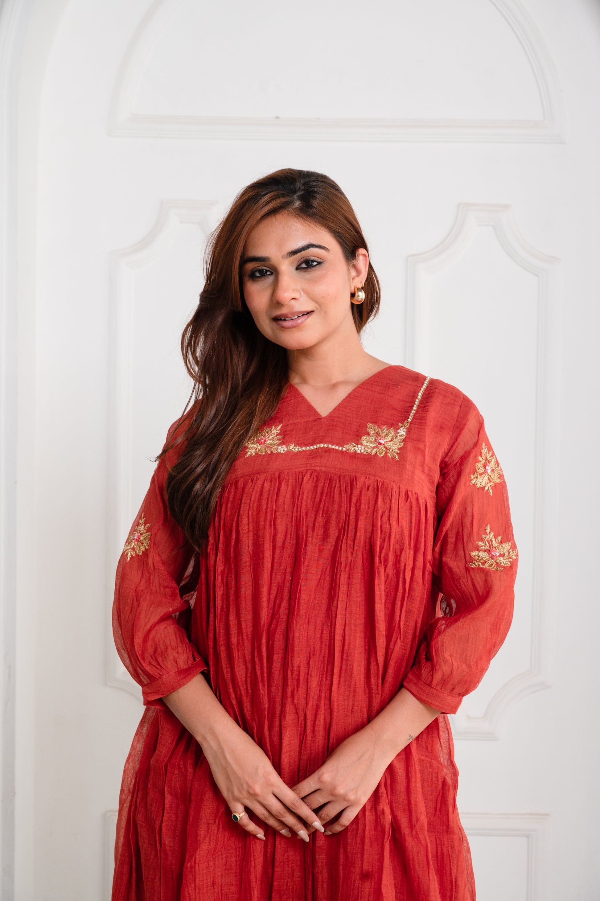 Bright Orange Suit Set